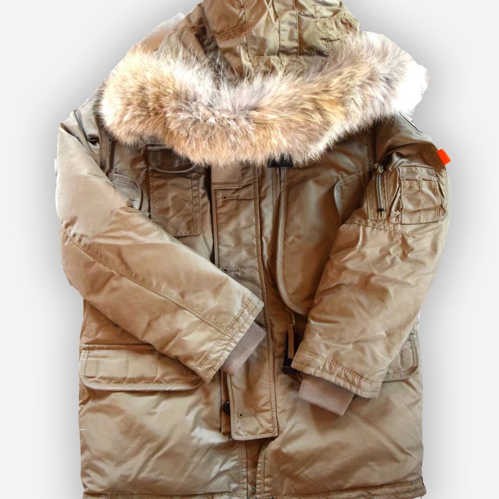 Parajumpers Kids Winter Jacket with real Rabbit Fur Hood